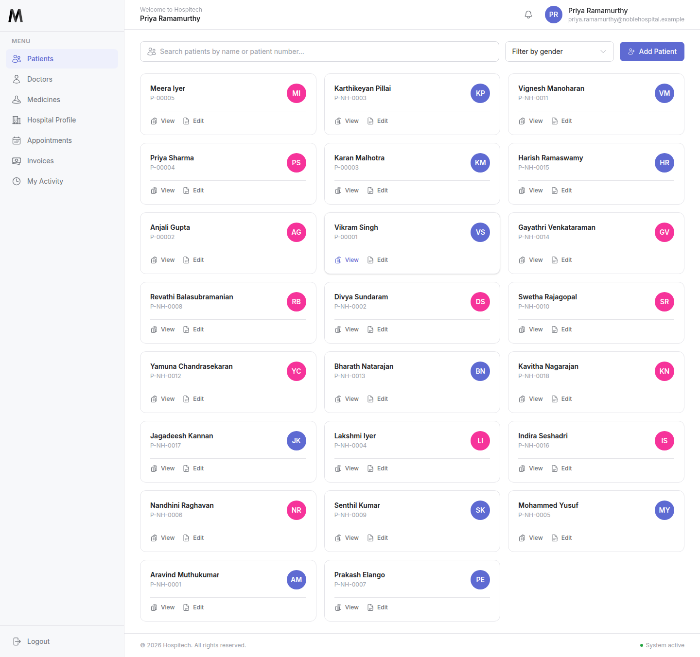 Patient Database