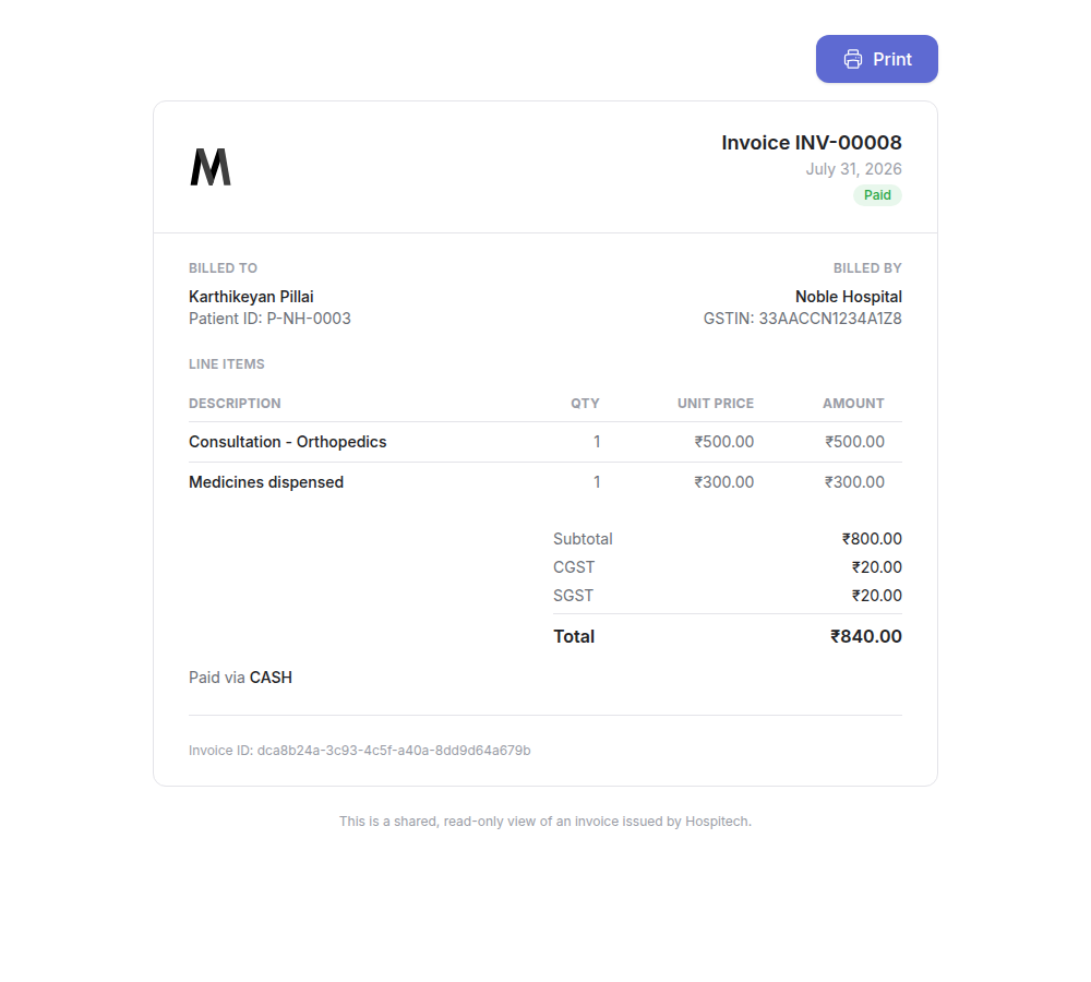 GST Invoice Preview